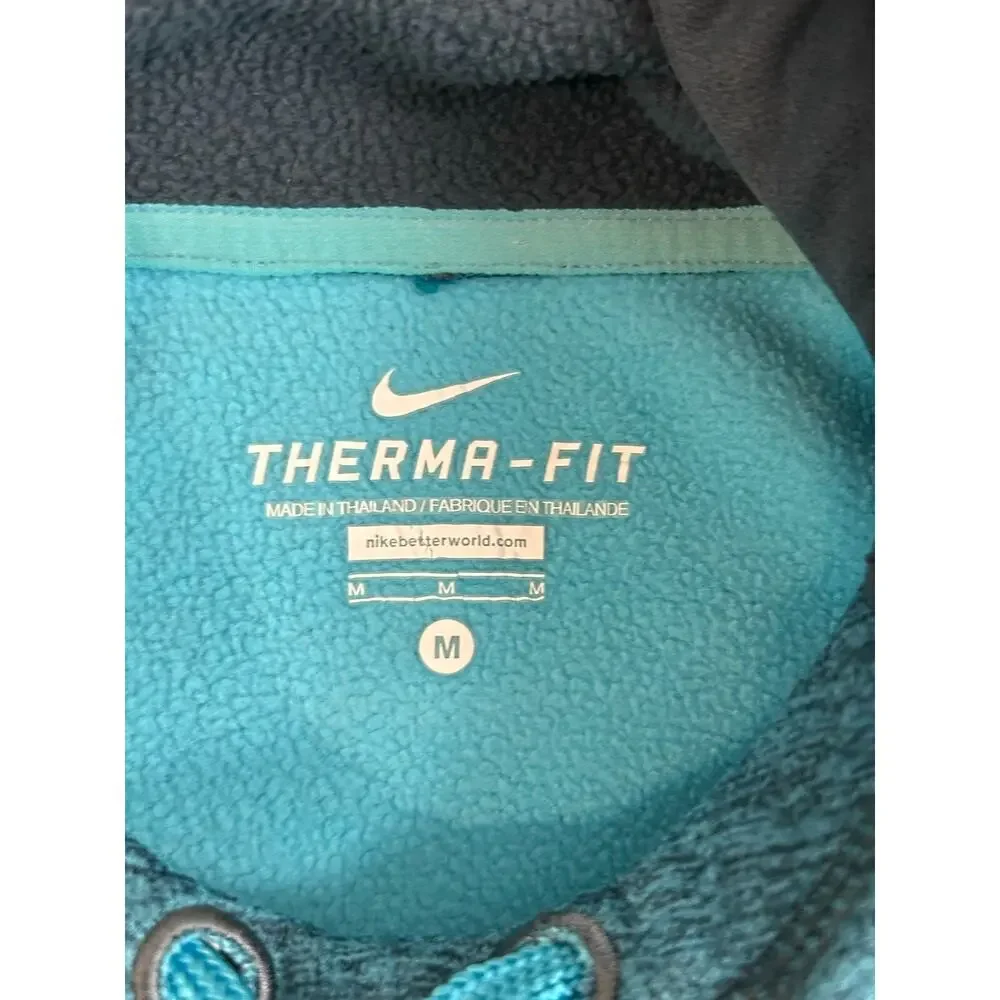 Nike‎ Therma-Fit Fleece Hoodie Sweatshirt Women's Size Medium 548804-479 Blue